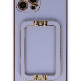 iPhone 12 Pro Kılıf Coco Elit Kapak - Lila-(5796)
