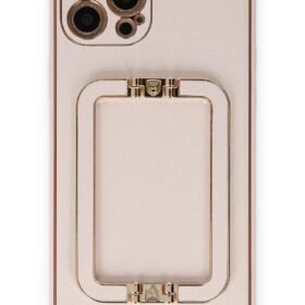 iPhone 12 Pro Kılıf Coco Elit Kapak - Pudra-(5796)