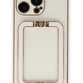 iPhone 13 Pro Kılıf Coco Elit Kapak - Beyaz-(5796)