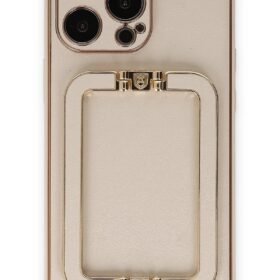 iPhone 13 Pro Kılıf Coco Elit Kapak - Gold-(5796)