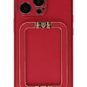 iPhone 13 Pro Max Kılıf Coco Elit Kapak - Kırmızı-(5796)