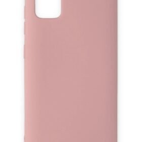 Samsung Galaxy A51 Kılıf Nano içi Kadife Silikon - Pudra-(5796)