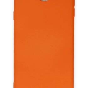 Samsung Galaxy J7 Prime Kılıf Nano içi Kadife Silikon - Turuncu-(5796)