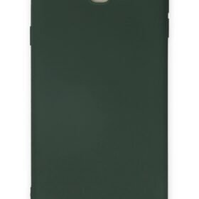 Samsung Galaxy J7 Prime Kılıf Nano içi Kadife Silikon - Koyu Yeşil-(5796)