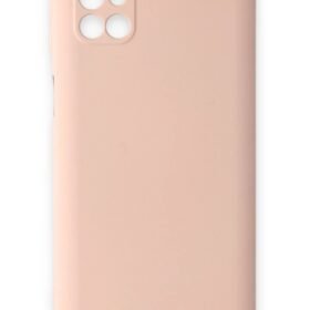 Samsung Galaxy M31S Kılıf Nano içi Kadife Silikon - Pudra-(5796)