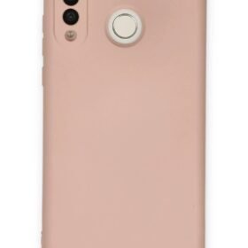 Huawei P30 Lite Kılıf Nano içi Kadife Silikon - Pudra-(5796)