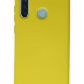 Xiaomi Redmi Note 8 Kılıf Nano içi Kadife Silikon - Sarı-(5796)