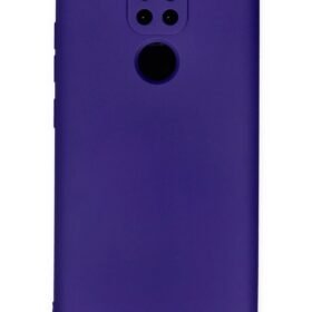 Xiaomi Redmi Note 9 Kılıf Nano içi Kadife Silikon - Mor-(5796)