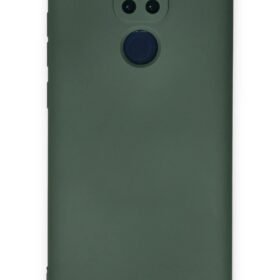 Xiaomi Redmi Note 9 Kılıf Nano içi Kadife Silikon - Koyu Yeşil-(5796)