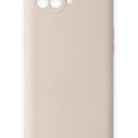 Oppo Reno 4 Lite Kılıf Nano içi Kadife Silikon - Pudra-(5796)