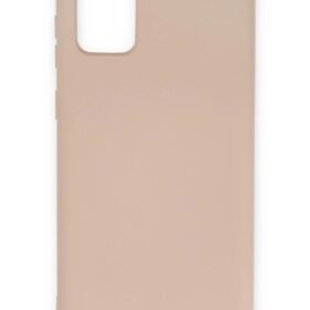 Samsung Galaxy S20 Plus Kılıf Nano içi Kadife Silikon - Pudra-(5796)