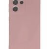 Samsung Galaxy S21 Ultra Kılıf Nano içi Kadife Silikon - Pudra-(5796)