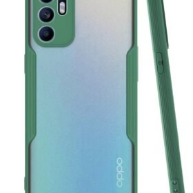 Oppo Reno 6 Kılıf Platin Silikon - Yeşil-(5796)