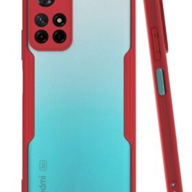 Xiaomi Redmi Note 11T Kılıf Platin Silikon - Kırmızı-(5796)