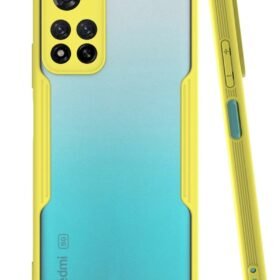 Xiaomi Redmi Note 11 Pro Plus 5G Kılıf Platin Silikon - Sarı-(5796)