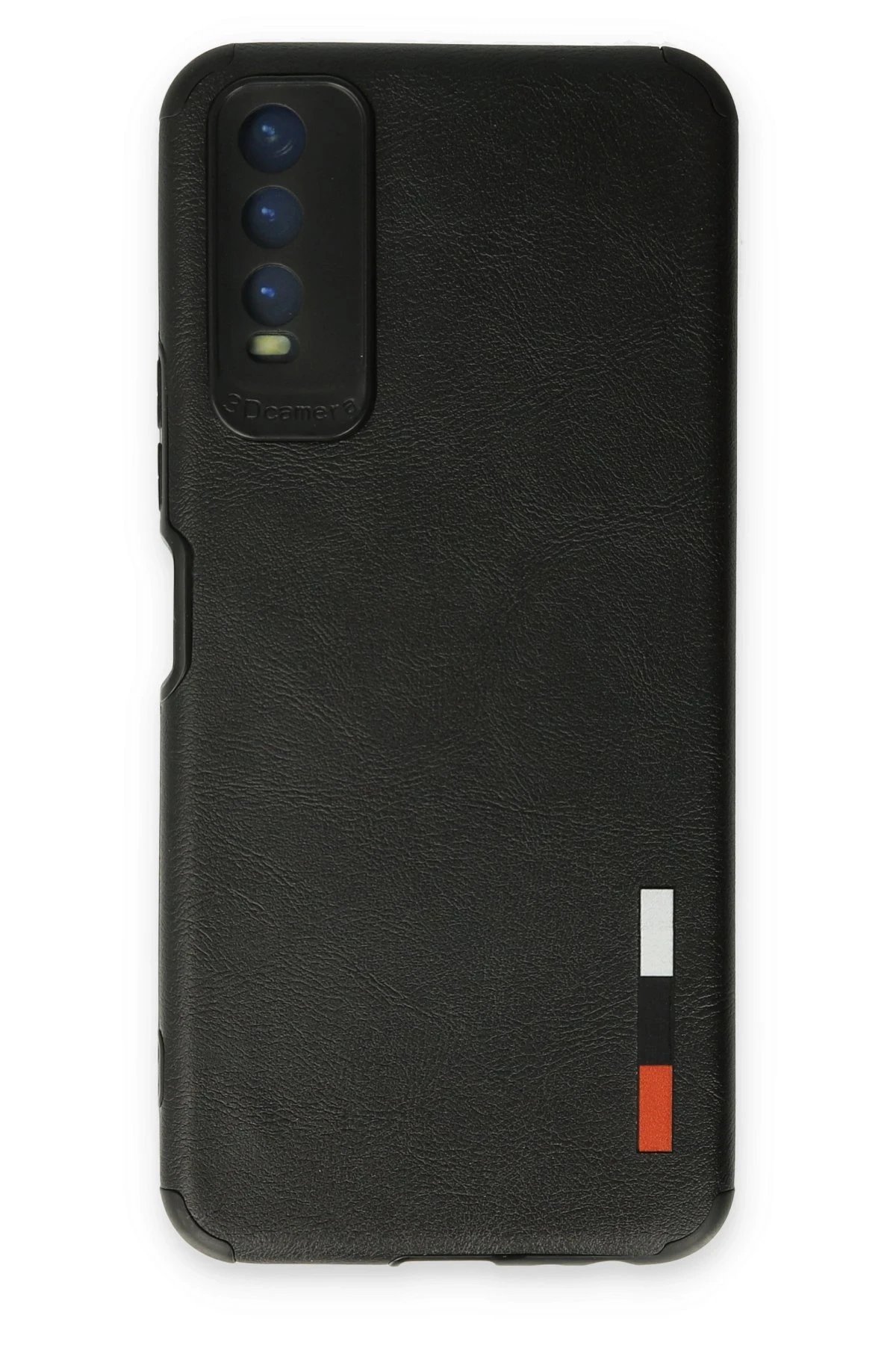 Vivo Y11S Kılıf Loop Deri Silikon - Siyah-(5796)