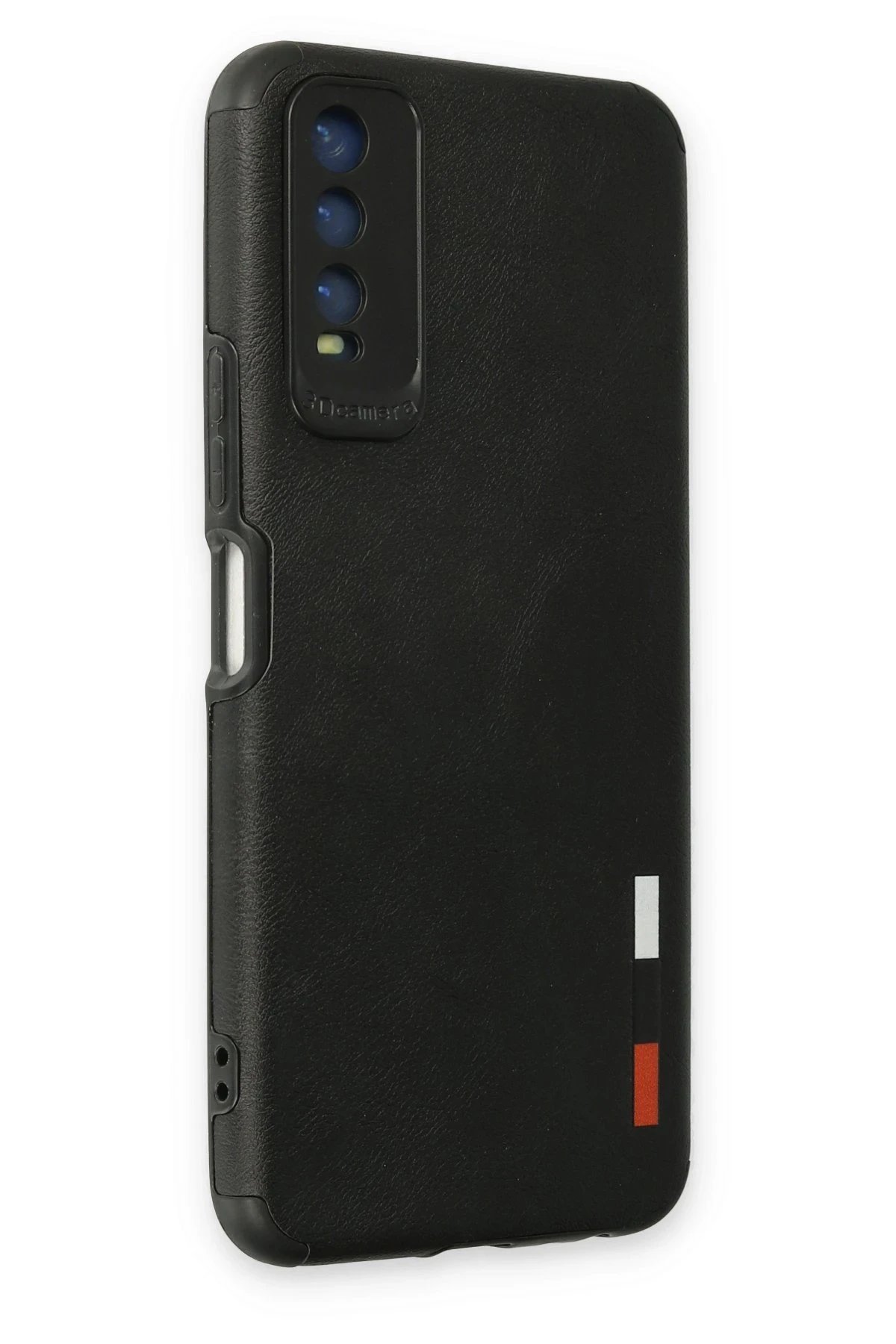 Vivo Y11S Kılıf Loop Deri Silikon - Siyah-(5796) - Görsel 2