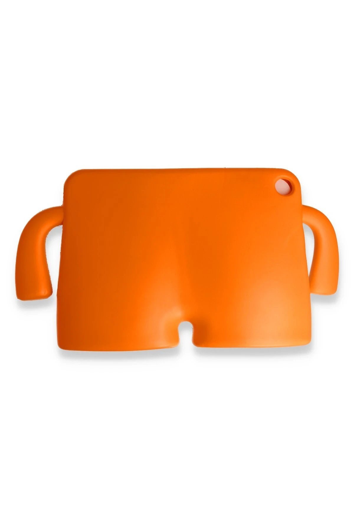 iPad 5 Air 9.7 Kılıf Karakter Tablet Silikon - Turuncu-(5796) - Görsel 2