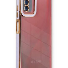 Samsung Galaxy A03S Kılıf Liva Lens Silikon - Lila-(5796)