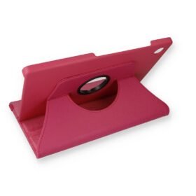 Samsung Galaxy X200 Tab A8 10.5 Kılıf 360 Tablet Deri Kılıf - Pembe-(5796)