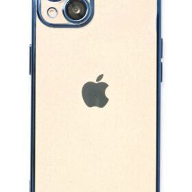 iPhone 13 Kılıf Lensli Silikon - Açık Mavi-(5796)