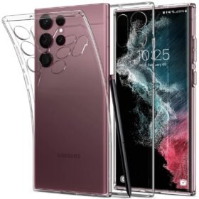 Samsung Galaxy S22 Ultra Kılıf Lüx Şeffaf Silikon-(5796)