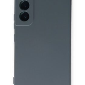 Samsung Galaxy S22 Plus Kılıf Nano içi Kadife Silikon - Gri-(5796)