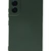 Samsung Galaxy S22 Plus Kılıf Nano içi Kadife Silikon - Koyu Yeşil-(5796)