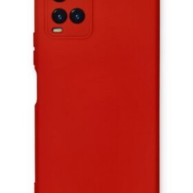 Vivo Y21S Kılıf Nano içi Kadife Silikon - Kırmızı-(5796)
