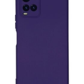 Vivo Y21S Kılıf Nano içi Kadife Silikon - Mor-(5796)