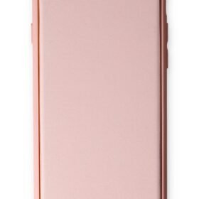 iPhone 7 Kılıf Coco Deri Silikon Kapak - Pudra-(5796)