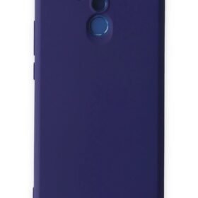 Huawei Mate 20 Lite Kılıf Nano içi Kadife Silikon - Mor-(5796)