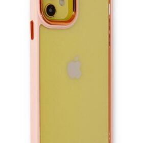 iPhone 12 Kılıf Dora Kapak - Pudra-(5796)