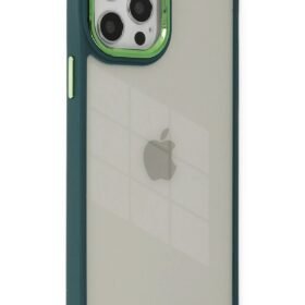 iPhone 12 Pro Max Kılıf Dora Kapak - Haki Yeşil-(5796)