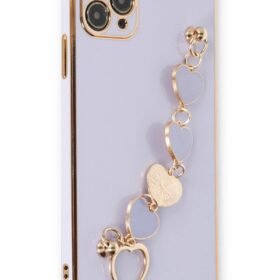 iPhone 11 Pro Max Kılıf Esila Silikon - Lila-(5796)