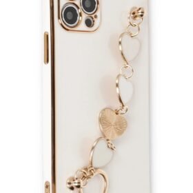 iPhone 12 Pro Kılıf Esila Silikon - Beyaz-(5796)