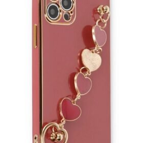 iPhone 12 Pro Kılıf Esila Silikon - Kırmızı-(5796)