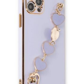 iPhone 12 Pro Max Kılıf Esila Silikon - Lila-(5796)