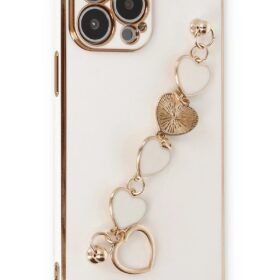 iPhone 13 Pro Max Kılıf Esila Silikon - Beyaz-(5796)