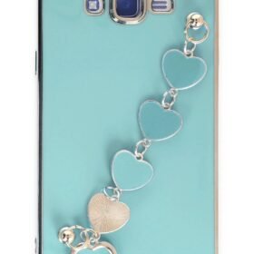 Samsung Galaxy J7 Kılıf Esila Silikon - Su Yeşili-(5796)