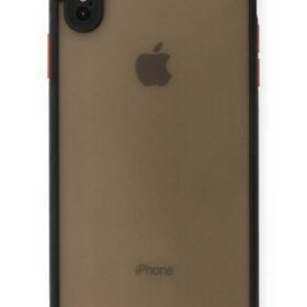 iPhone XS Max Kılıf Montreal Silikon Kapak - Siyah-(5796)