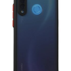 Huawei P30 Lite Kılıf Montreal Silikon Kapak - Siyah-(5796)
