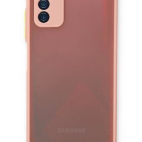 Samsung Galaxy A03S Kılıf Montreal Silikon Kapak - Pembe-(5796)