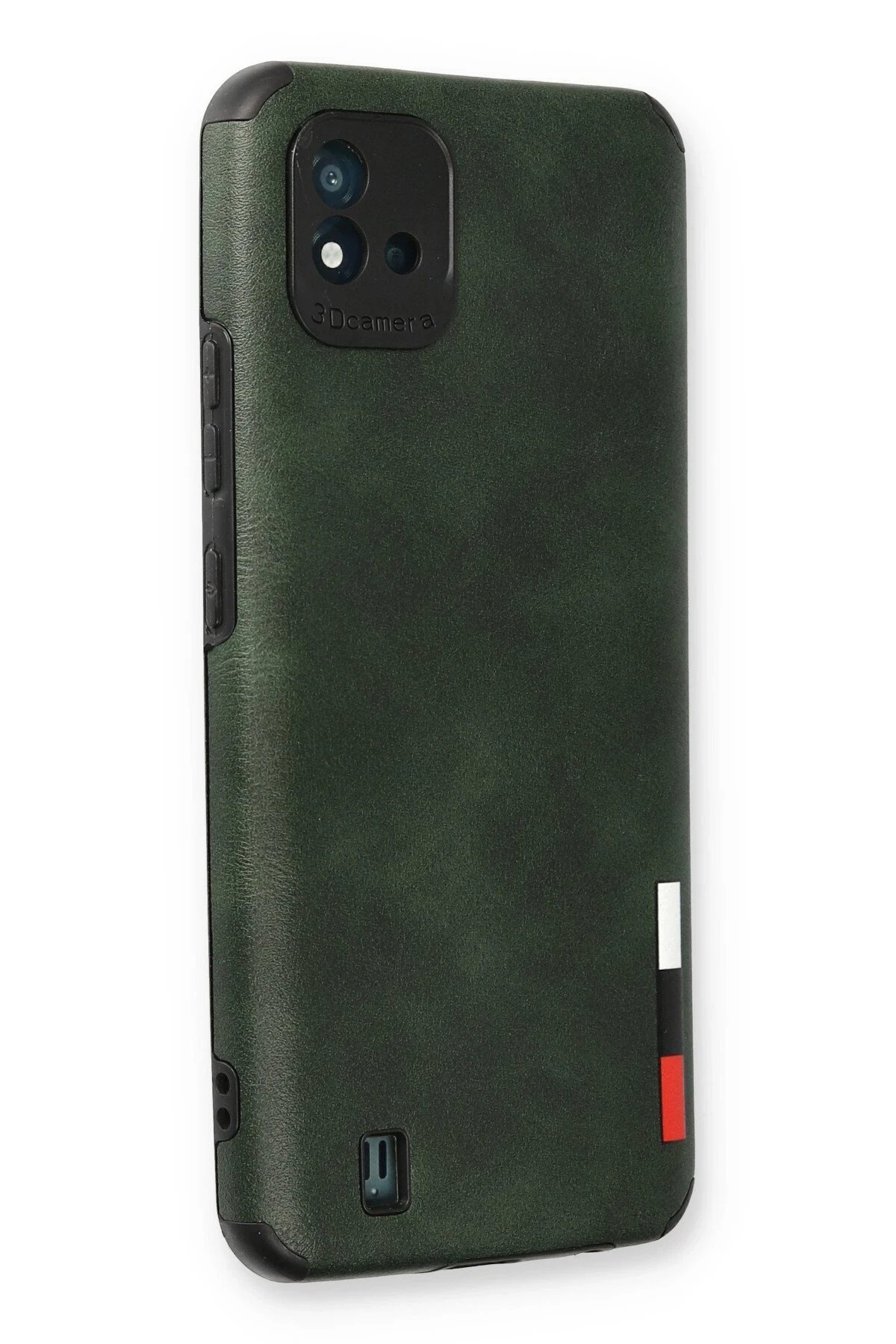 Realme C11 2021 Kılıf Loop Deri Silikon - Yeşil-(5796) - Görsel 2