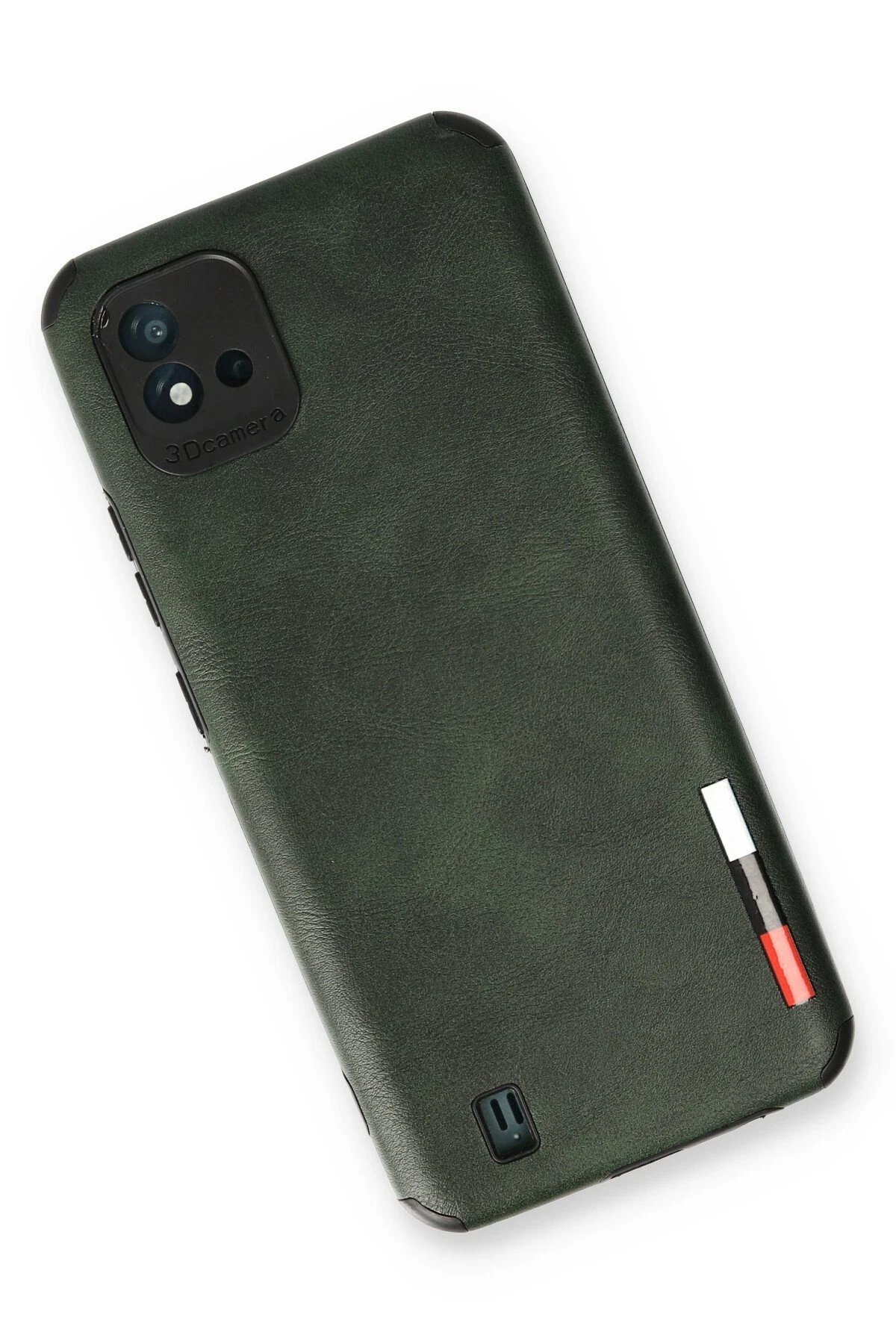 Realme C11 2021 Kılıf Loop Deri Silikon - Yeşil-(5796) - Görsel 3