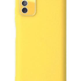 Samsung Galaxy A03S Kılıf Lansman Glass Kapak - Sarı-(5796)