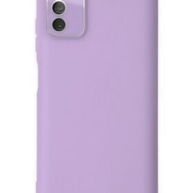 Samsung Galaxy A03S Kılıf Lansman Glass Kapak - Lila-(5796)