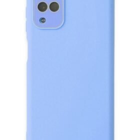 Samsung Galaxy A22 Kılıf Lansman Glass Kapak - Mavi-(5796)