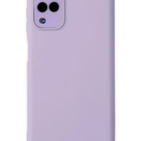Samsung Galaxy A22 Kılıf Lansman Glass Kapak - Lila-(5796)