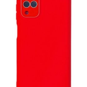 Samsung Galaxy A22 Kılıf Lansman Glass Kapak - Kırmızı-(5796)